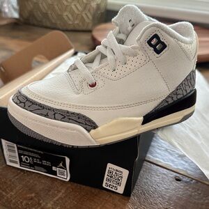 Kids White and Gray Sneakers